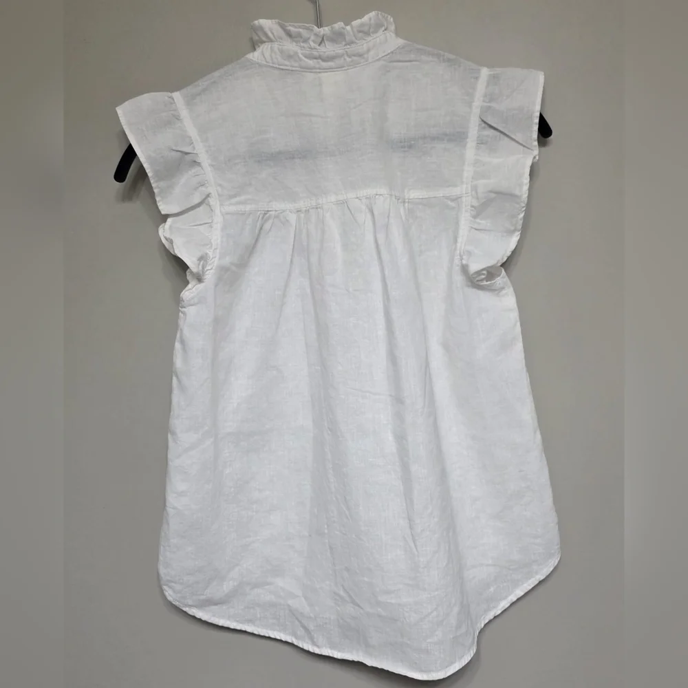 H&M White Ruffled Top - Picture 2 of 5